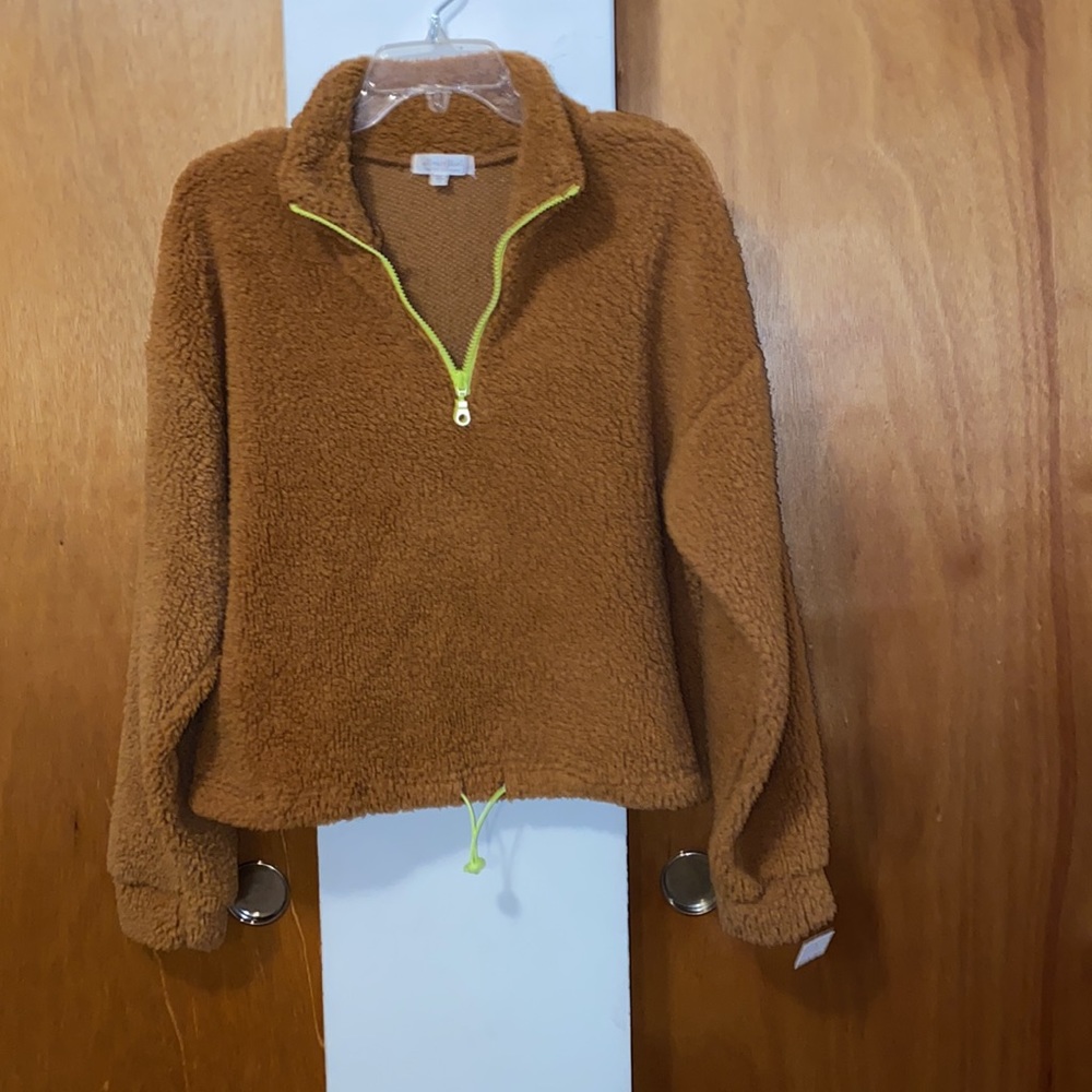 🤎💚🤎NWT Ultra Flirt Sherpa Pullover Teddy Jacket